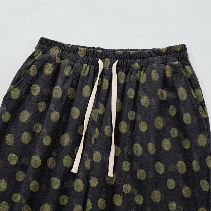 Baumwoll-Haremshose mit Polka-Dots - image 38