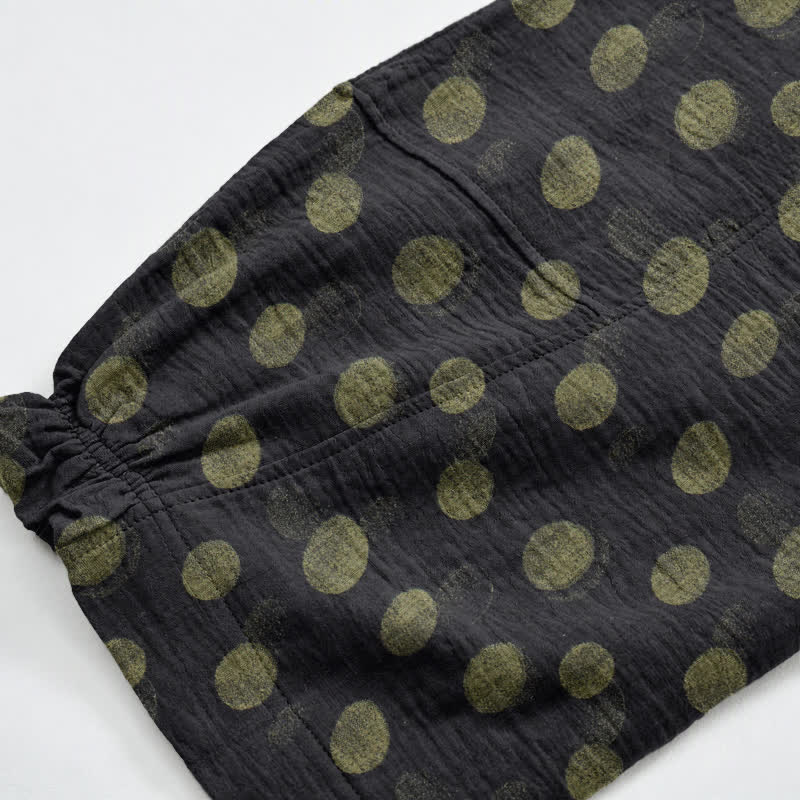 Baumwoll-Haremshose mit Polka-Dots - image 41