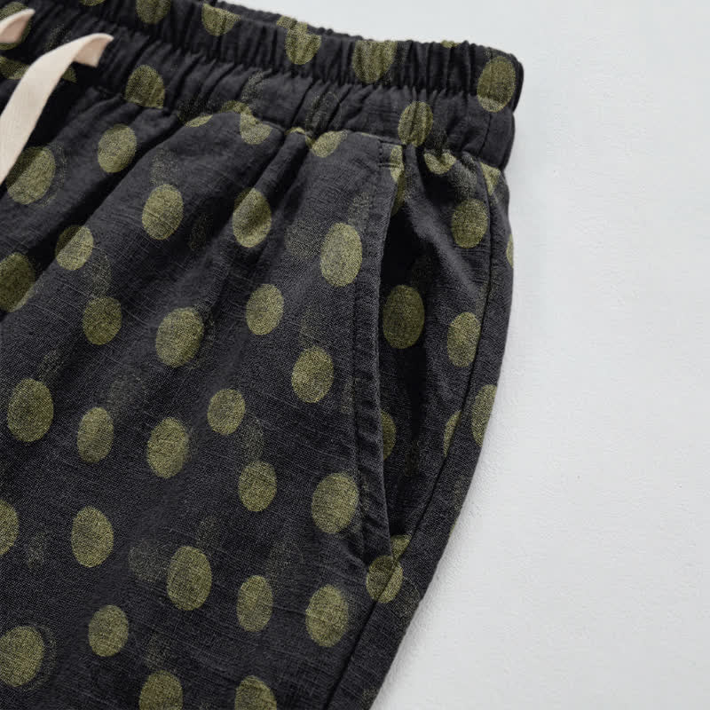 Baumwoll-Haremshose mit Polka-Dots - image 39