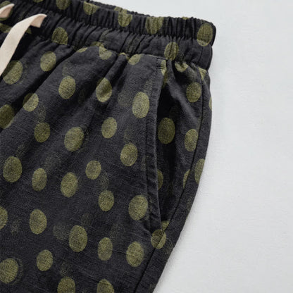 Baumwoll-Haremshose mit Polka-Dots - image 39
