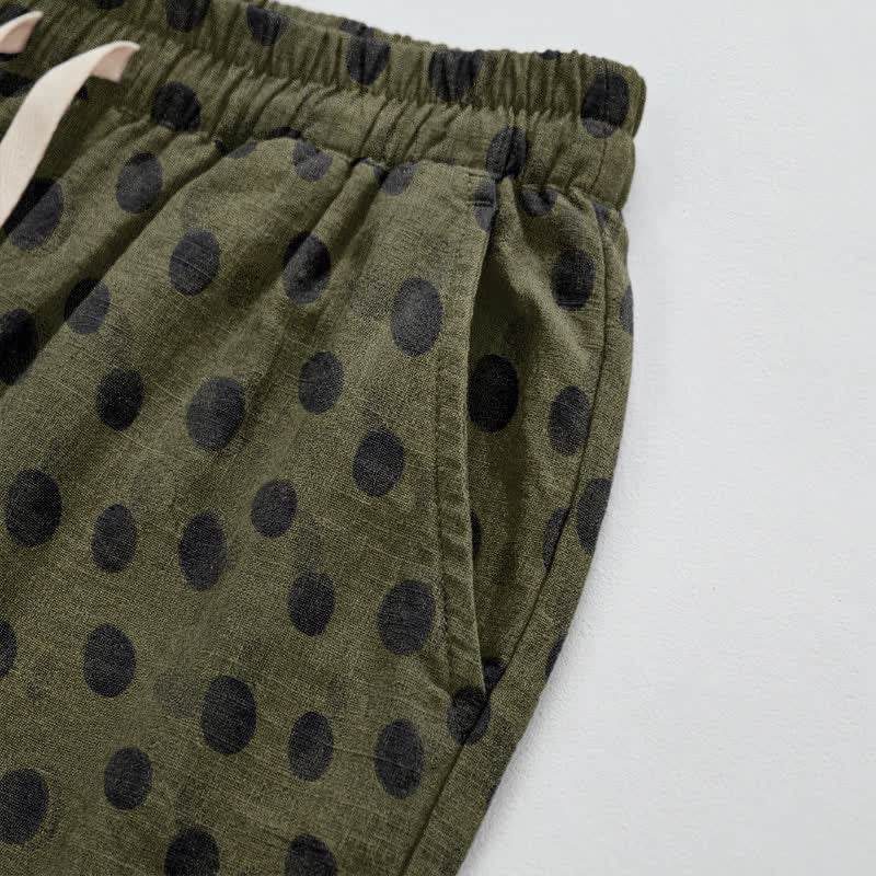 Baumwoll-Haremshose mit Polka-Dots - image 45