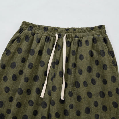 Baumwoll-Haremshose mit Polka-Dots - image 44