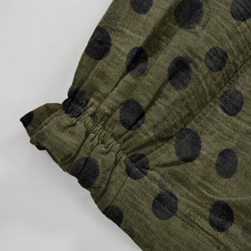 Baumwoll-Haremshose mit Polka-Dots - image 46