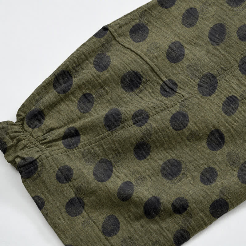 Baumwoll-Haremshose mit Polka-Dots - image 47