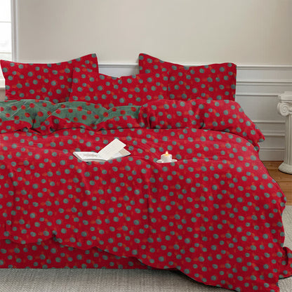 Wendebettwäsche-Set aus Baumwolle mit Polka-Dots - image 1