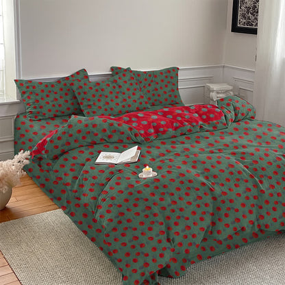 Wendebettwäsche-Set aus Baumwolle mit Polka-Dots - image 7