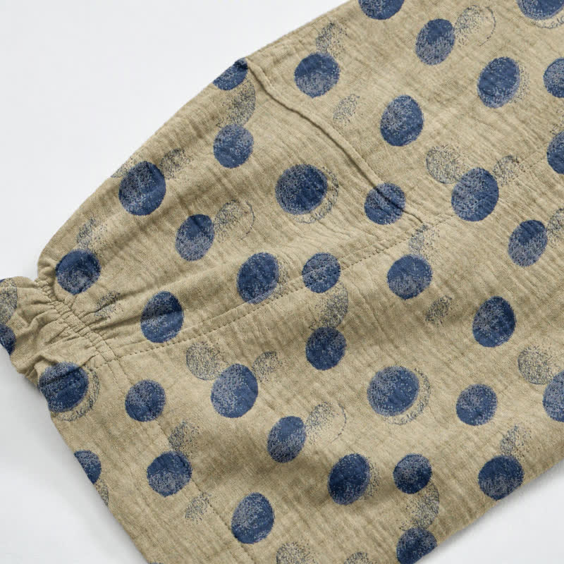 Baumwoll-Haremshose mit Polka-Dots - image 59