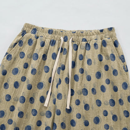 Baumwoll-Haremshose mit Polka-Dots - image 56