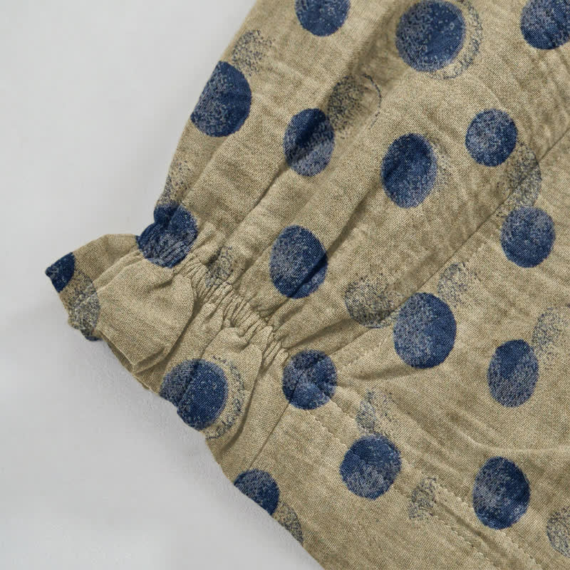 Baumwoll-Haremshose mit Polka-Dots - image 58