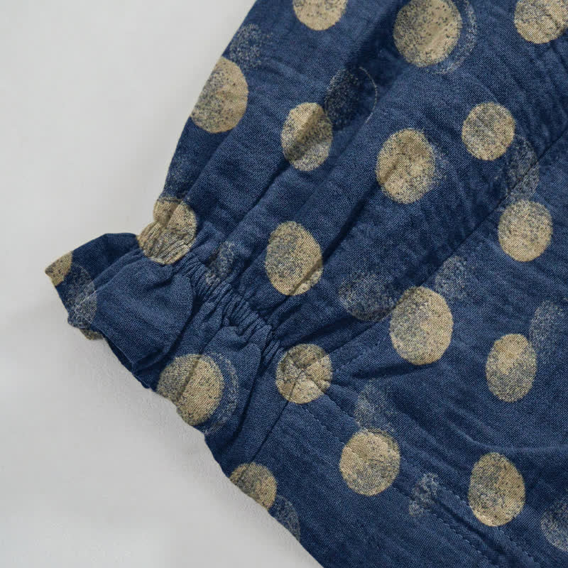 Baumwoll-Haremshose mit Polka-Dots - image 52