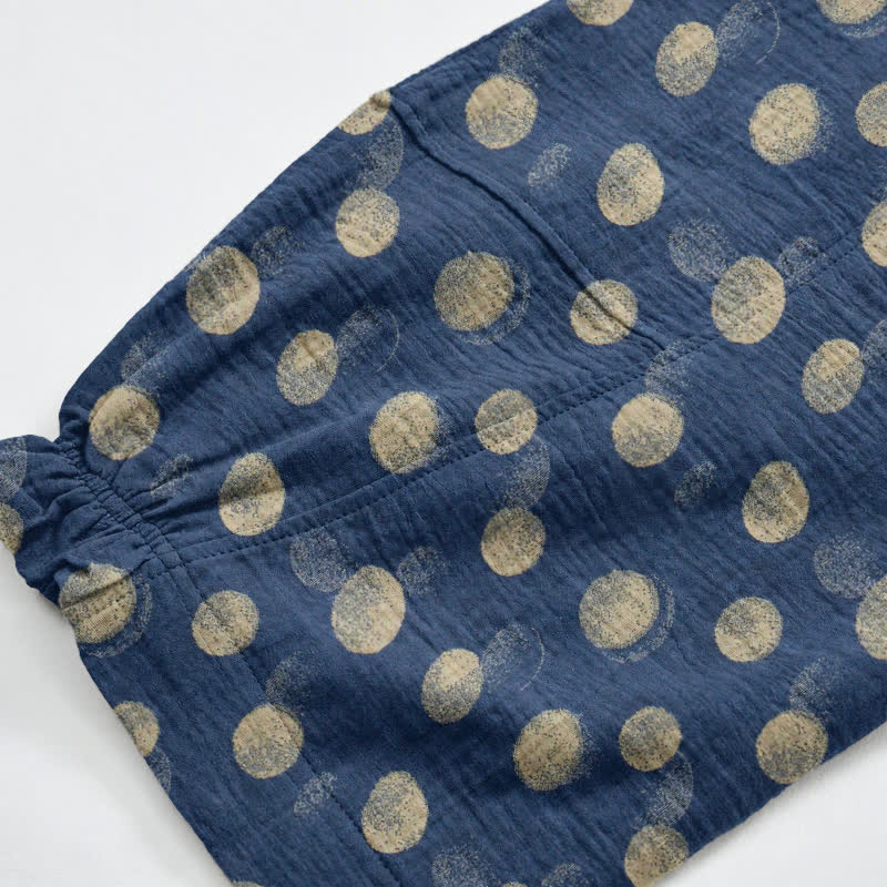 Baumwoll-Haremshose mit Polka-Dots - image 53