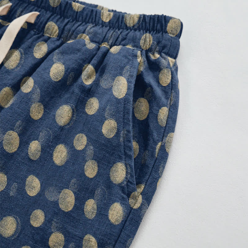 Baumwoll-Haremshose mit Polka-Dots - image 51