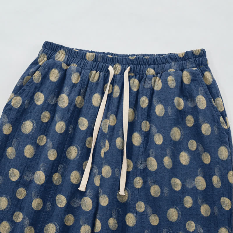 Baumwoll-Haremshose mit Polka-Dots - image 50
