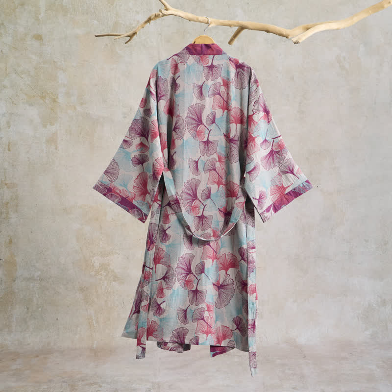 Künstlerischer Kimono aus Ginkgoblättern - image 8