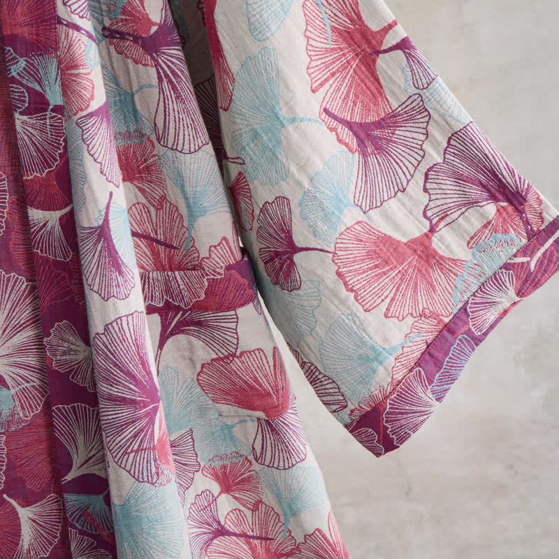 Künstlerischer Kimono aus Ginkgoblättern - image 11