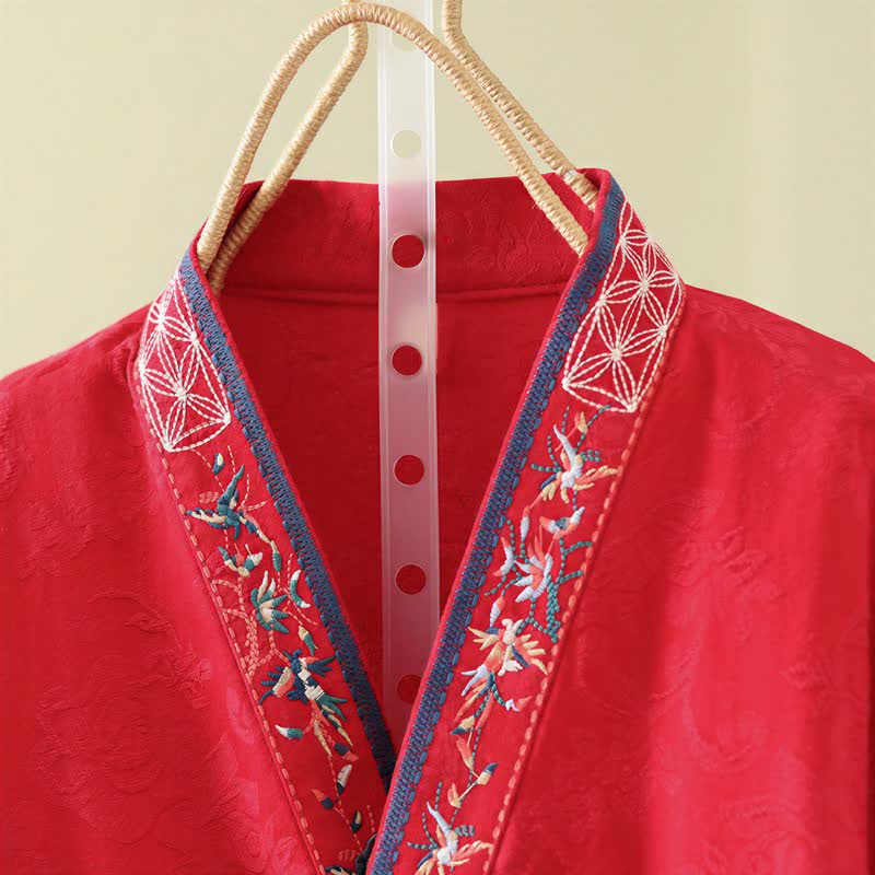 Vintage Lounge-Top aus Baumwoll-Leinen-Mischgewebe mit Froschknöpfen - image 10