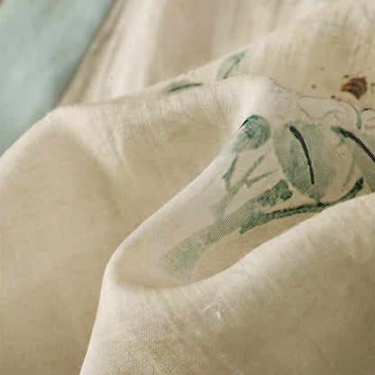 Kimono-Loungewear-Top mit Blumenmuster und Bindegürtel - image 7