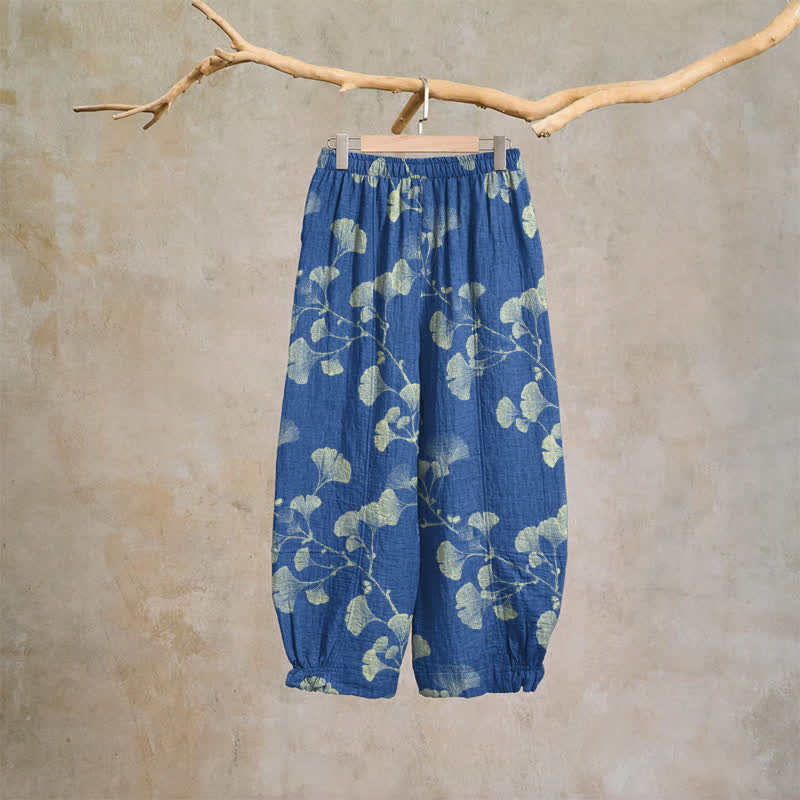 Ginkgo-Baumwoll-Haremshose mit Taschen - image 7