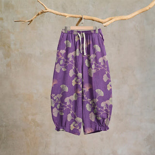 Ginkgo-Baumwoll-Haremshose mit Taschen - Lila - XL - image 0