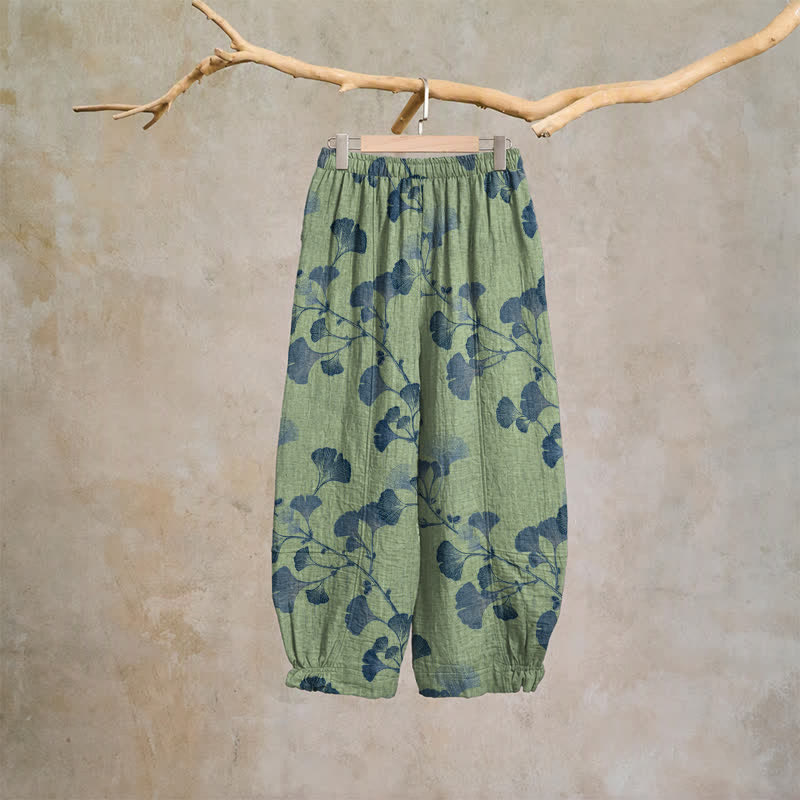 Ginkgo-Baumwoll-Haremshose mit Taschen - image 19