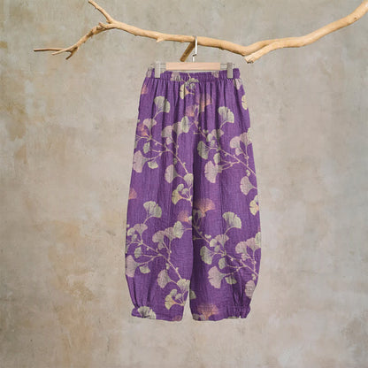 Ginkgo-Baumwoll-Haremshose mit Taschen - image 1