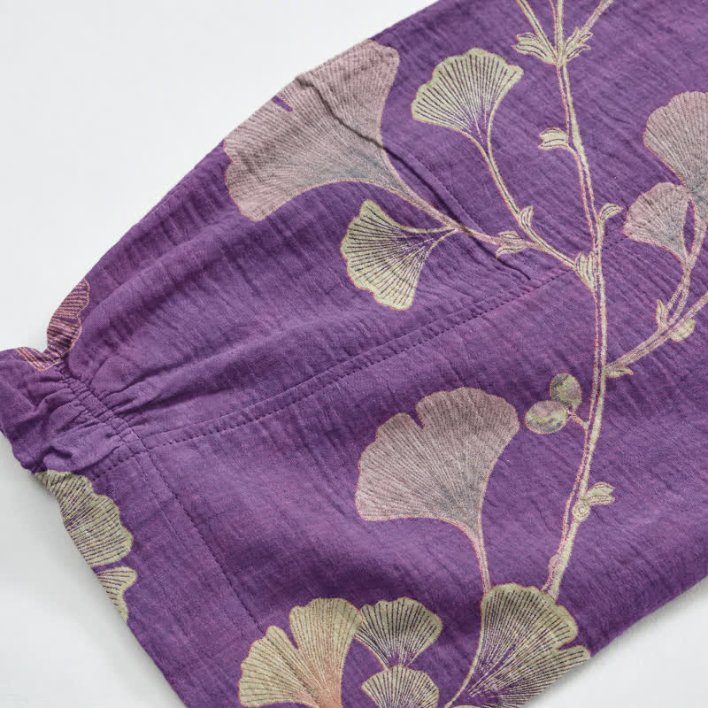Ginkgo-Baumwoll-Haremshose mit Taschen - image 4