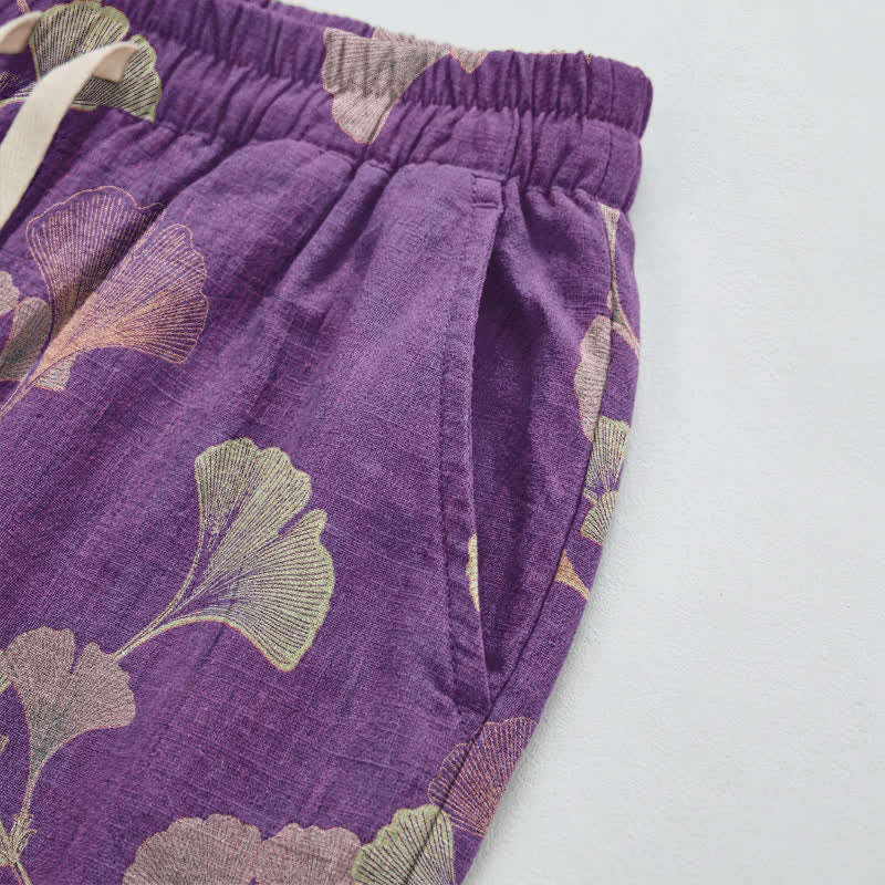 Ginkgo-Baumwoll-Haremshose mit Taschen - image 3