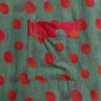 Vintage Kimono-Bademantel aus Baumwolle mit Polka-Dots - image 9