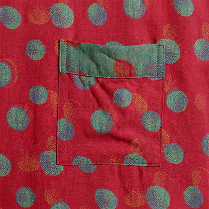 Vintage Kimono-Bademantel aus Baumwolle mit Polka-Dots - image 4