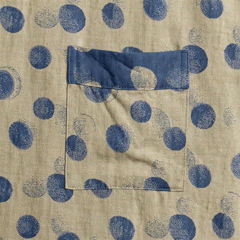 Vintage Kimono-Bademantel aus Baumwolle mit Polka-Dots - image 19