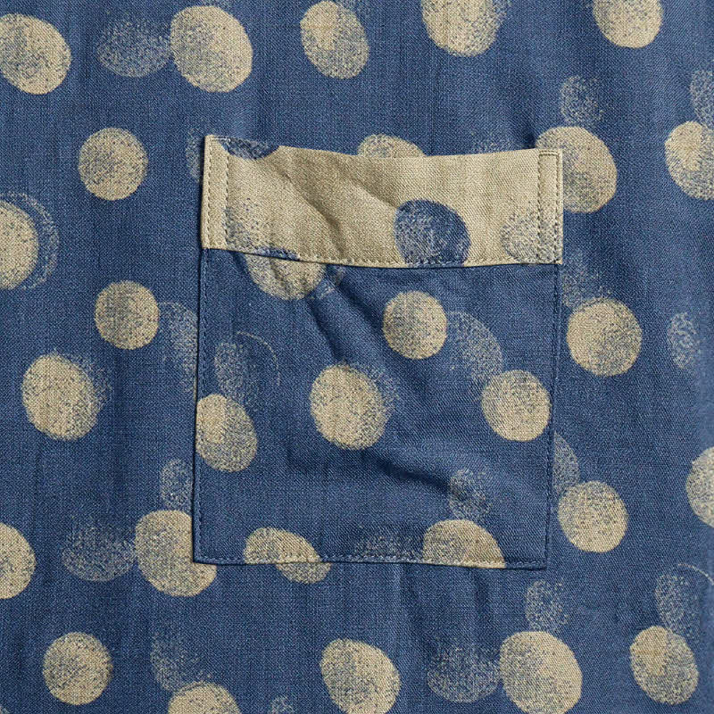 Vintage Kimono-Bademantel aus Baumwolle mit Polka-Dots - image 14