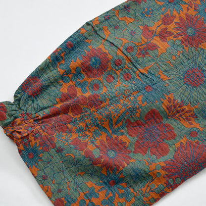 Künstlerische Loungehose aus Baumwolle mit ethnischem Blumenmuster - image 10