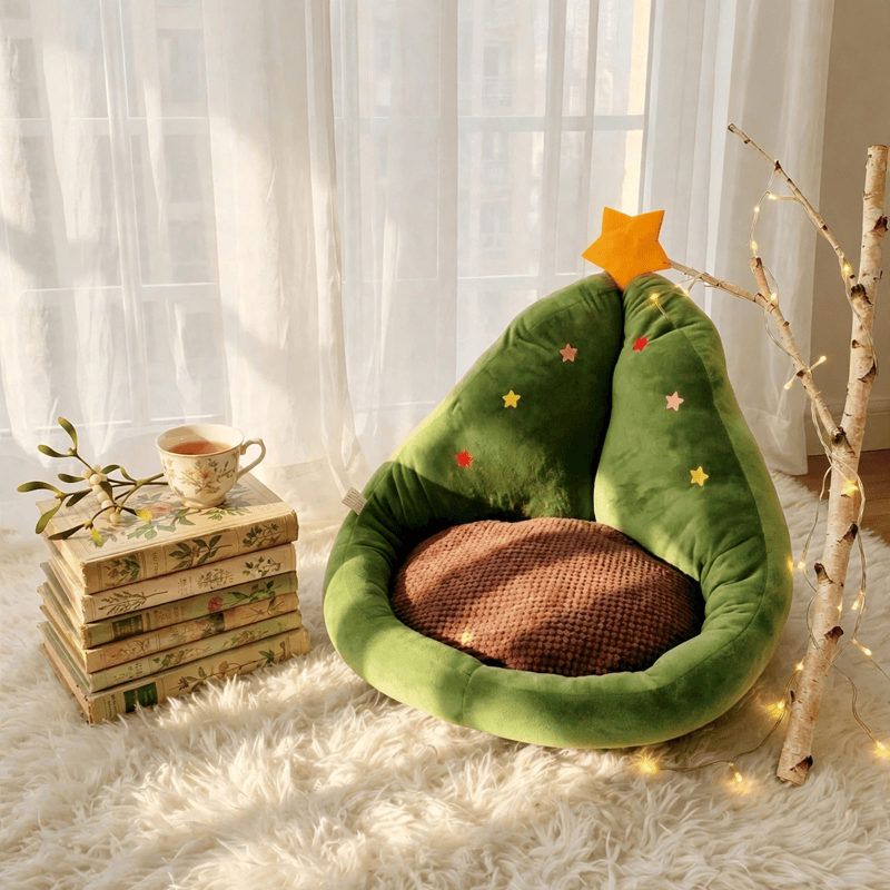 Plüschkissen in Weihnachtsbaumform - image 3