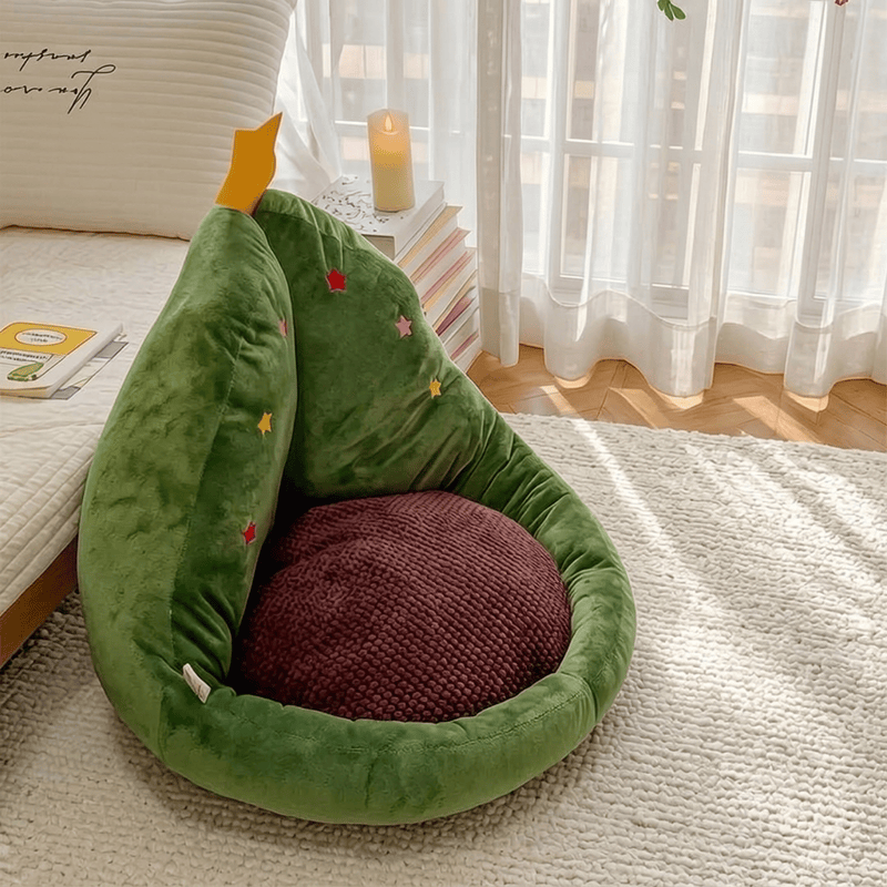 Plüschkissen in Weihnachtsbaumform - image 1