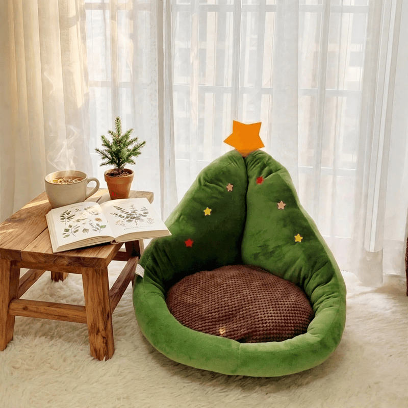 Plüschkissen in Weihnachtsbaumform - image 2