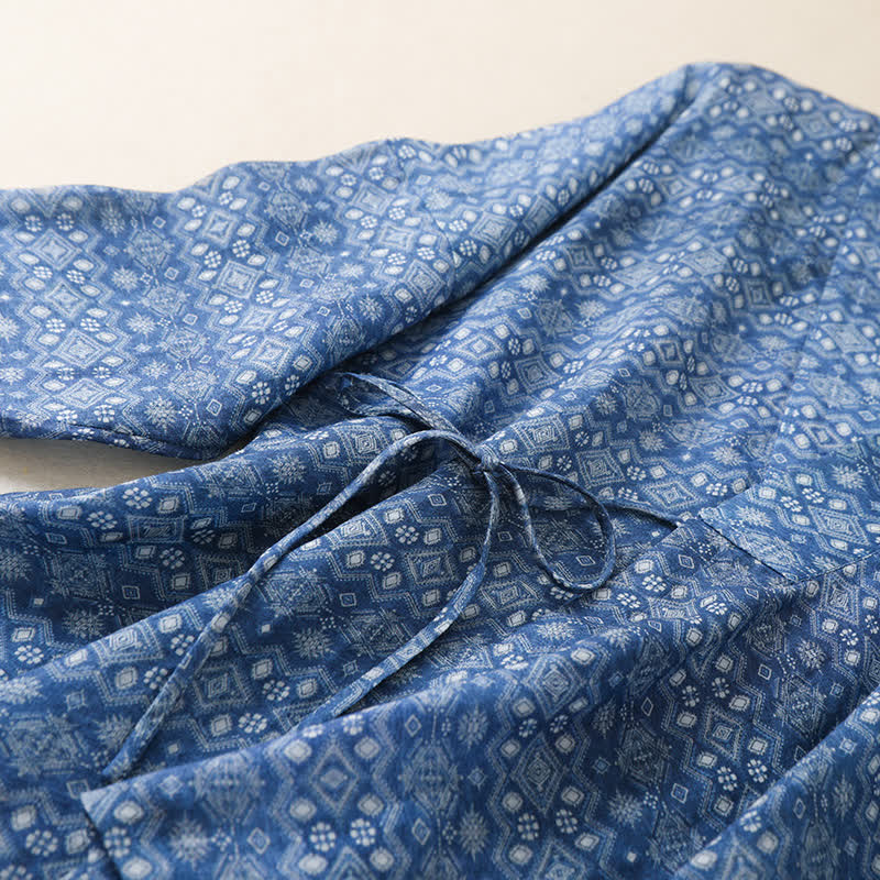 Lässiger Lounge-Cardigan mit geometrischem Muster - image 3