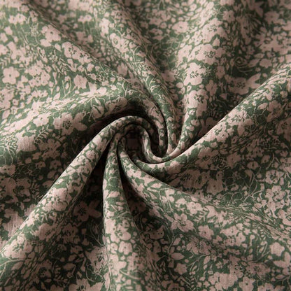 Vintage Loungeshirt mit Blumenmuster und Wickeloptik - image 2