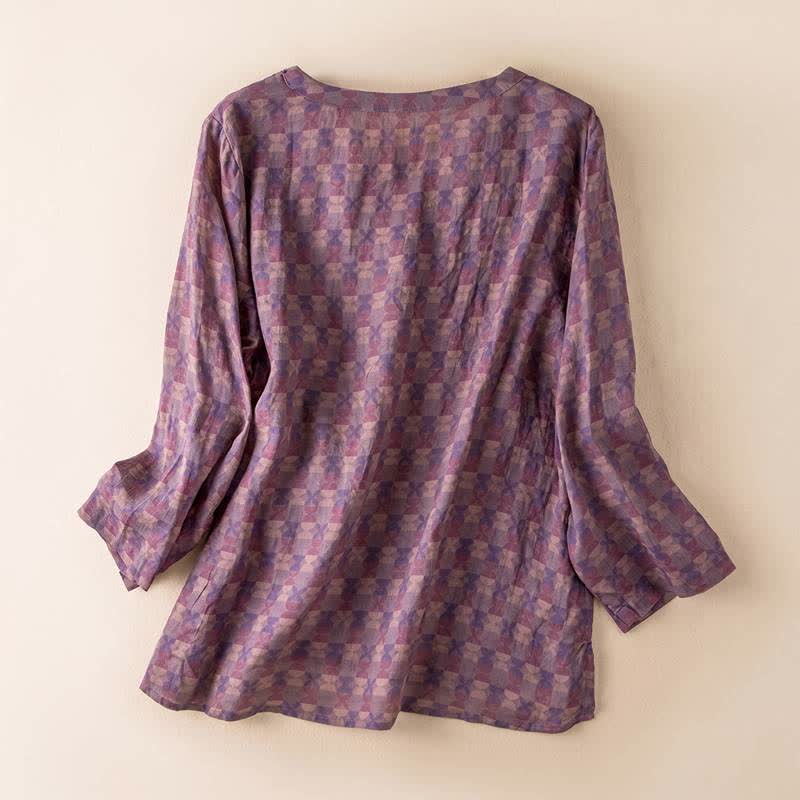 Vintage Cross Wrap Relaxed Lounge Shirt - image 1