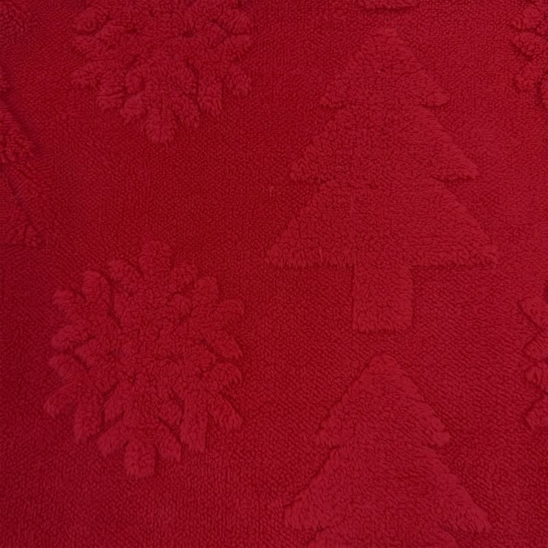 Kissenbezug mit Weihnachtsbaum-Schneeflocken-Prägung - image 4