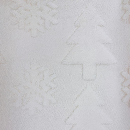 Kissenbezug mit Weihnachtsbaum-Schneeflocken-Prägung - image 14