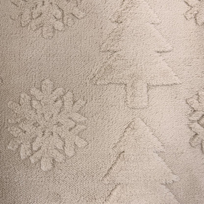 Kissenbezug mit Weihnachtsbaum-Schneeflocken-Prägung - image 9
