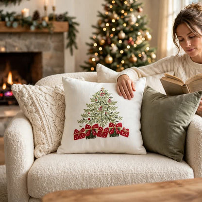 Kissenbezug für die Geschenkbox mit Weihnachtsbaummotiv - image 5