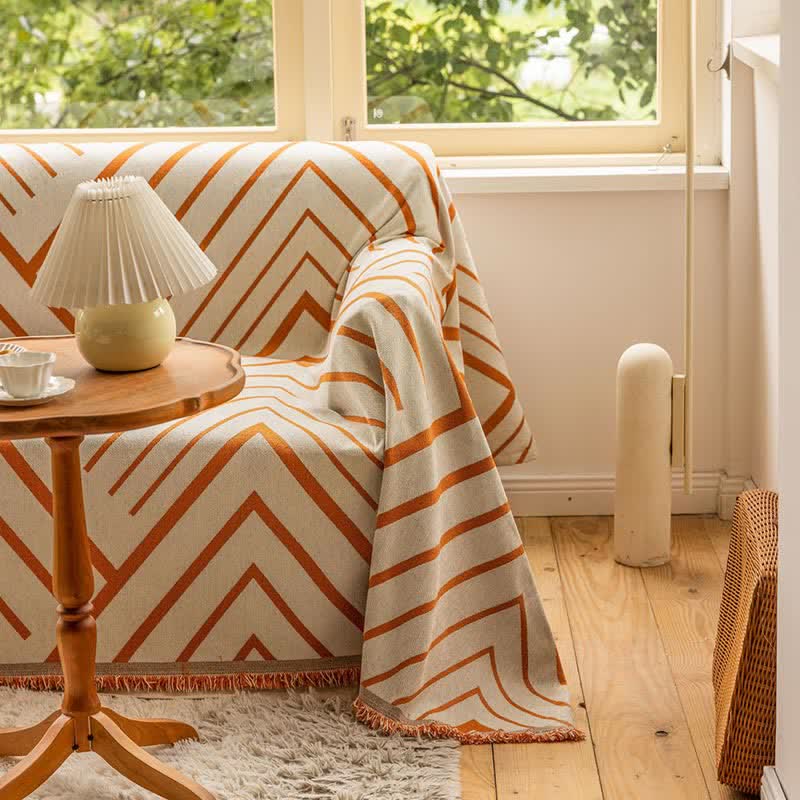 Ownkoti Diamond Stripe Multifunktionale Decke Sofaschutz