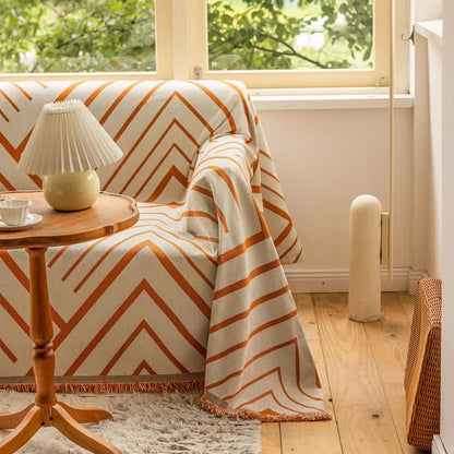 Ownkoti Diamond Stripe Multifunktionale Decke Sofaschutz