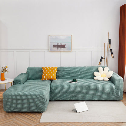 Ownkoti Pure Color Seersucker Dehnbarer Sofabezug
