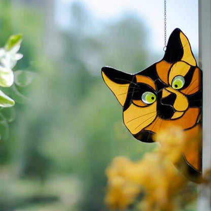 Ownkoti Fensterdekoration „Stain Cat“ (Kaufen Sie eins und erhalten Sie eins gratis)