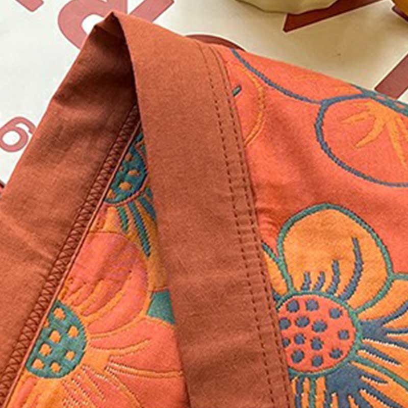 Wendesteppdecke „Splendid Flower“ aus Jacquard-Baumwolle