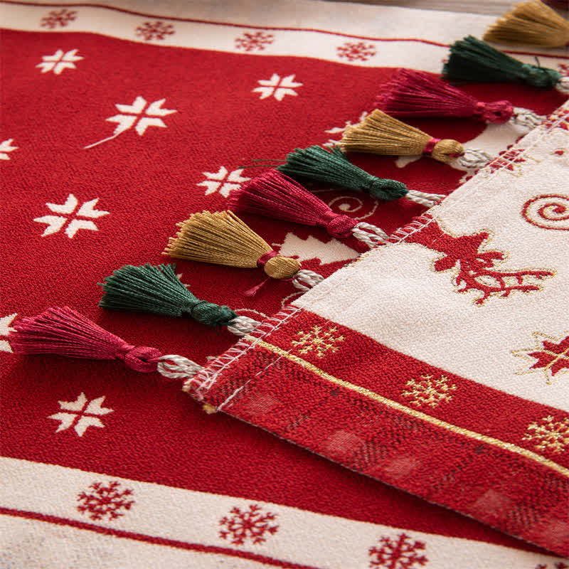 Luxuriöser Tischläufer für die Weihnachtsdekoration
