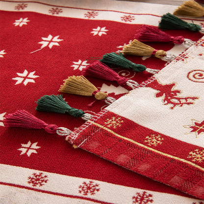 Luxuriöser Tischläufer für die Weihnachtsdekoration