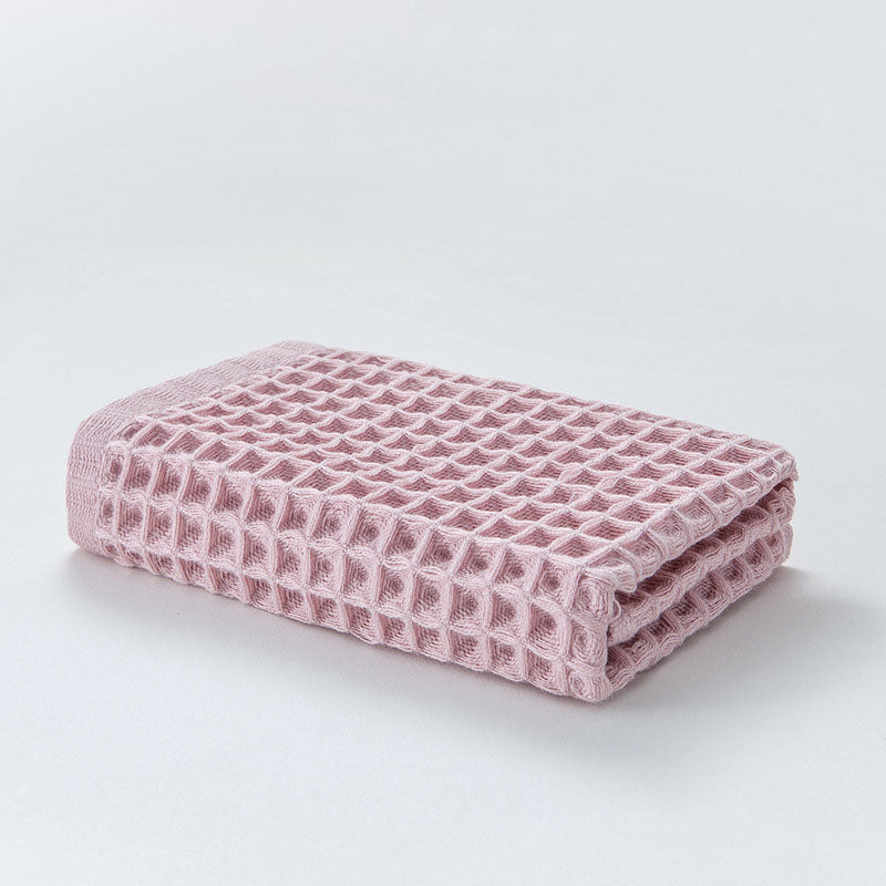 Ownkoti Einfaches Handtuch aus Baumwolle mit Waffelmuster (6 Stück)